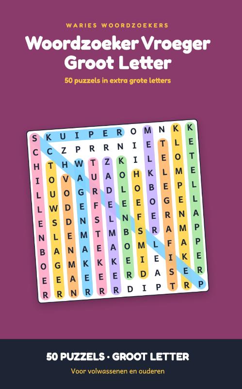 Omslag van Woordzoeker Vroeger Groot Letter