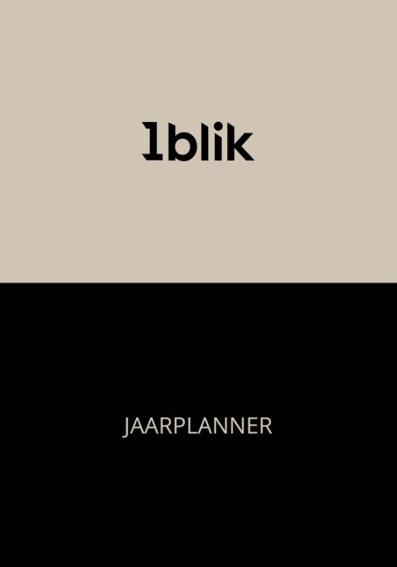 Omslag van 1blik Jaarplanner