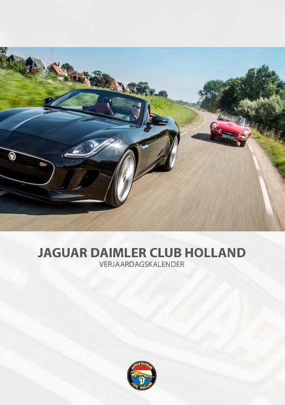 Omslag van Jaguar Daimler Club Holland verjaardagskalender