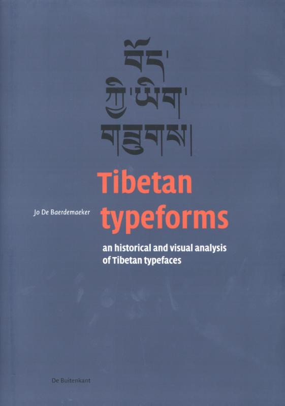 Omslag van Tibetan typeforms