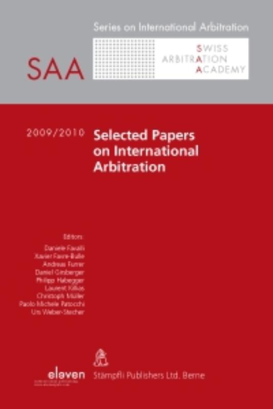 Omslag van 2009/2010 Selected Papers on International Arbitration