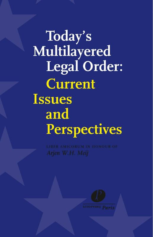 Omslag van Today's multilayered legal order
