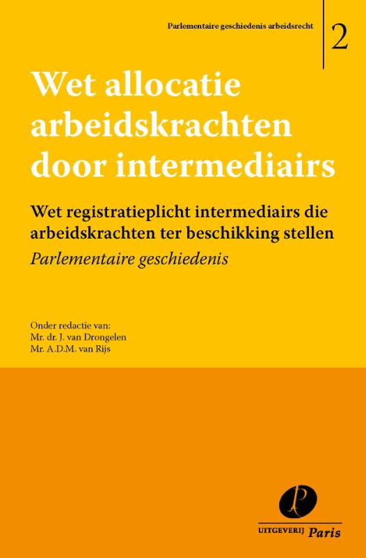 Omslag van Wet allocatie arbeidskrachten door intermediairs