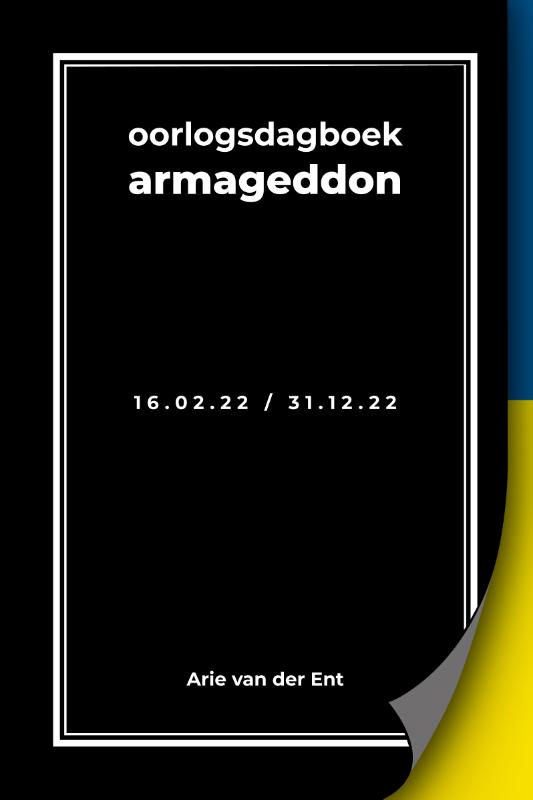 Omslag van oorlogsdagboek armageddon
