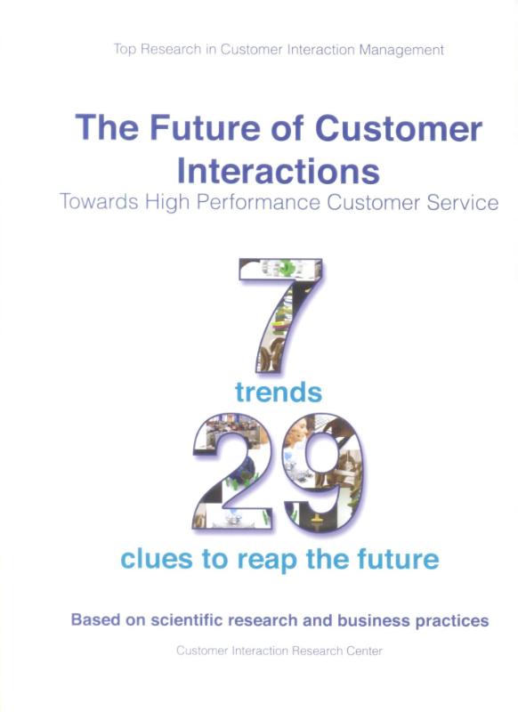 Omslag van The future of customer interactions