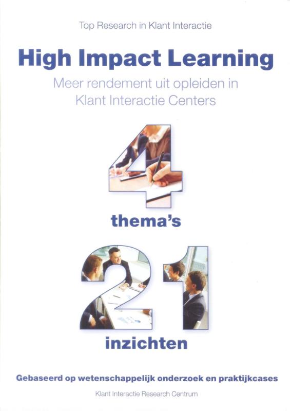 Omslag van High impact learning