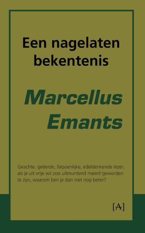 Omslag van Een nagelaten bekentenis