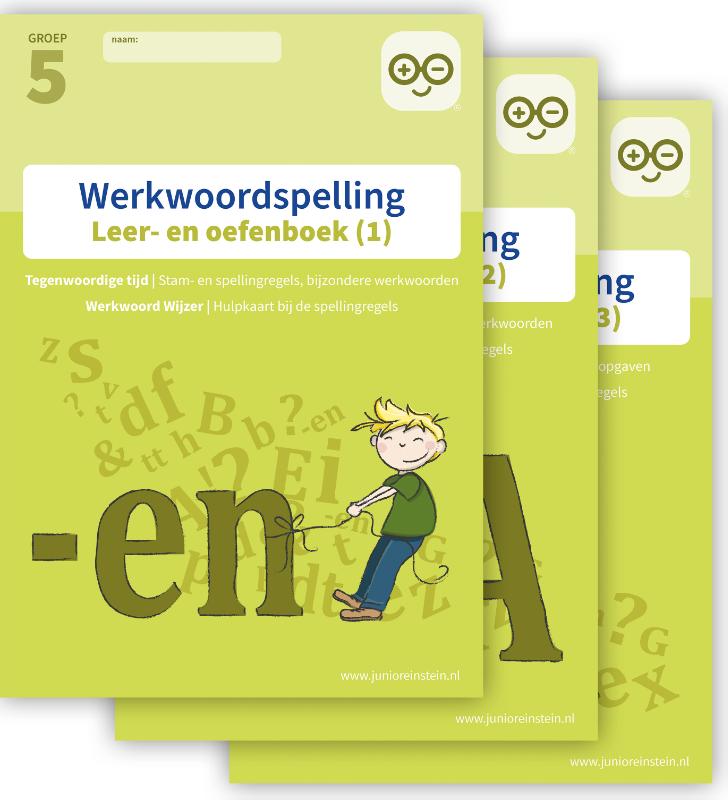 Omslag van gemengde opgaven voor werkwoordspelling