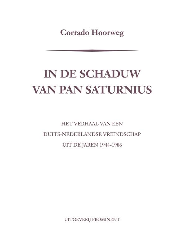 Omslag van In de schaduw van Pan Saturnius