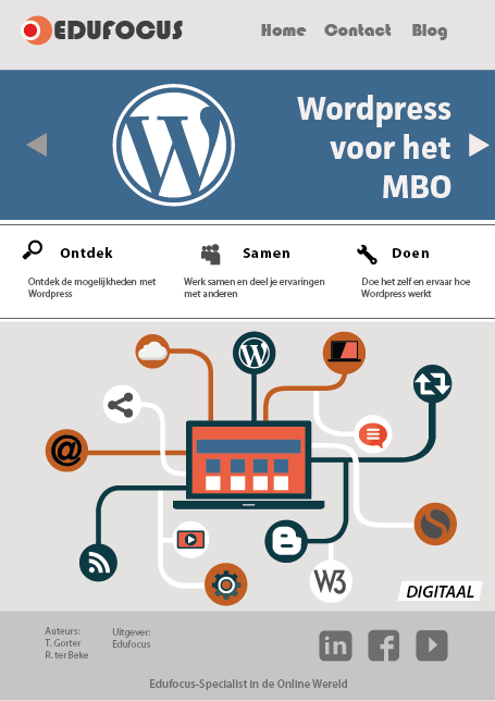 Omslag van Wordpress voor het MBO - 1 jaar licentie