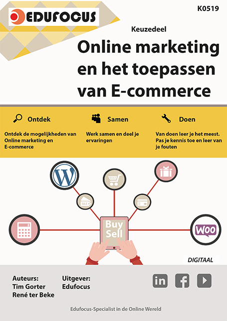 Omslag van Keuzedeel Online Marketing en het toepassen van E-commerce (K0519) 6 mnd lic