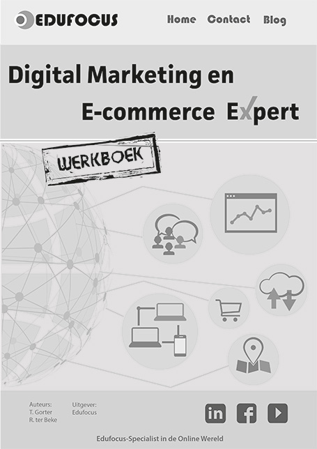 Omslag van Werkboek Digital marketing en E-commerce Expert