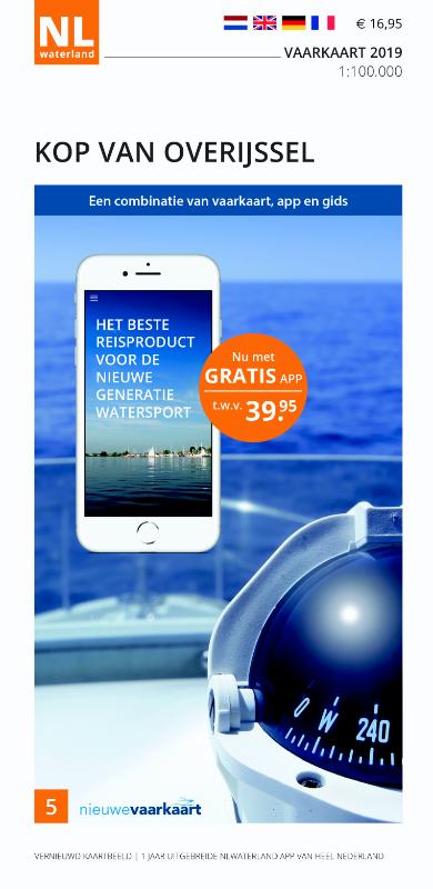 Omslag van Vaarkaart Kop van Overijssel 2019
