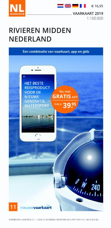 Omslag van Vaarkaart Rivieren Midden Nederland 2019