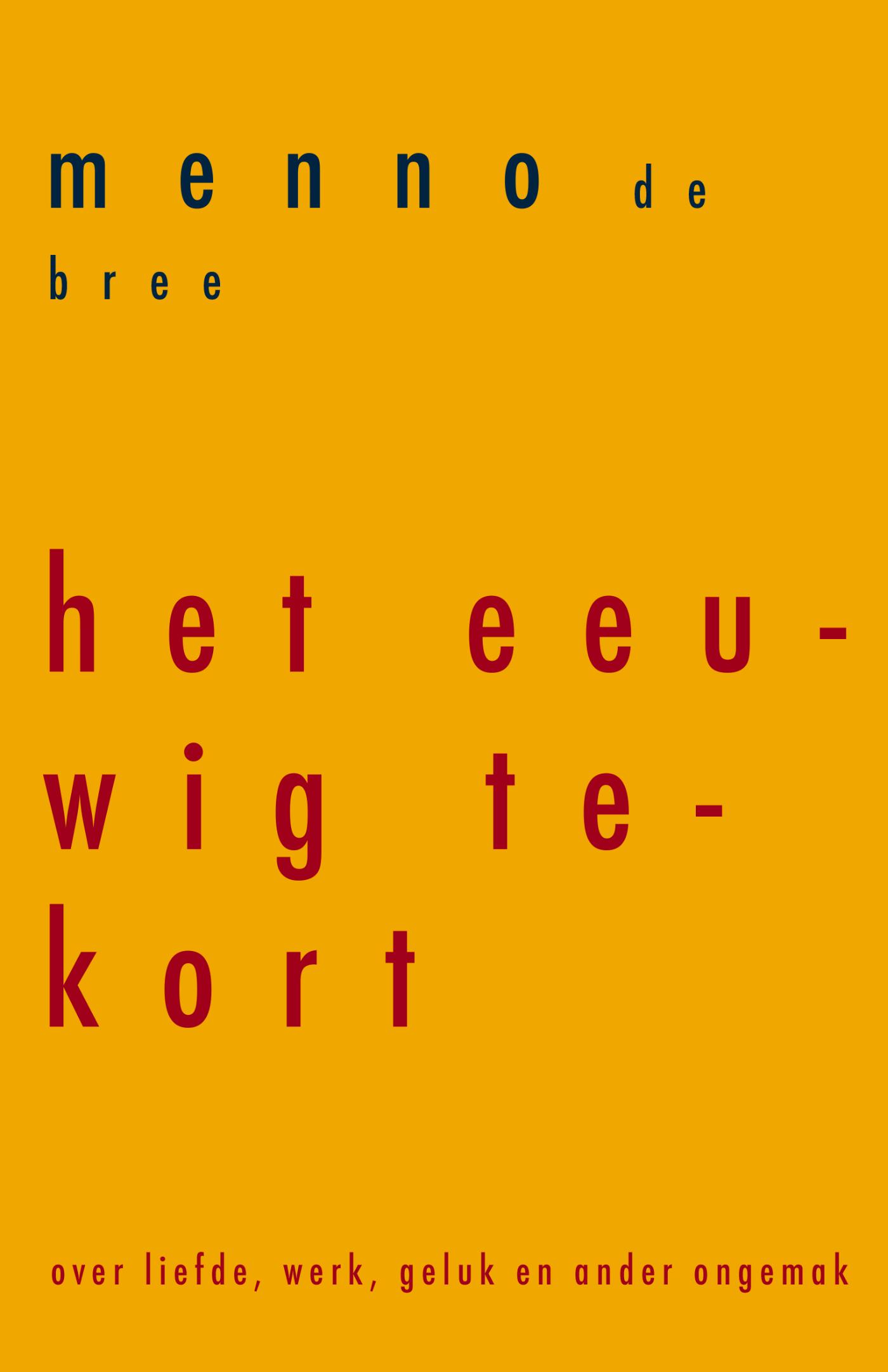 Omslag van Het eeuwig tekort