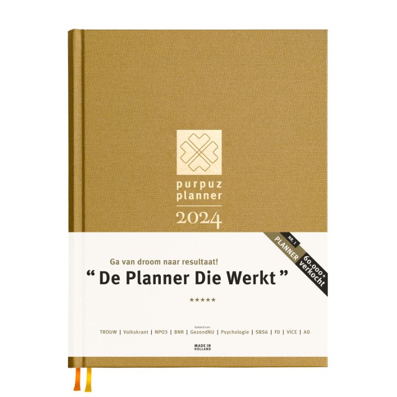 Omslag van Purpuz Planner 2024 Agenda - Organizer - Behaal je Doelen
