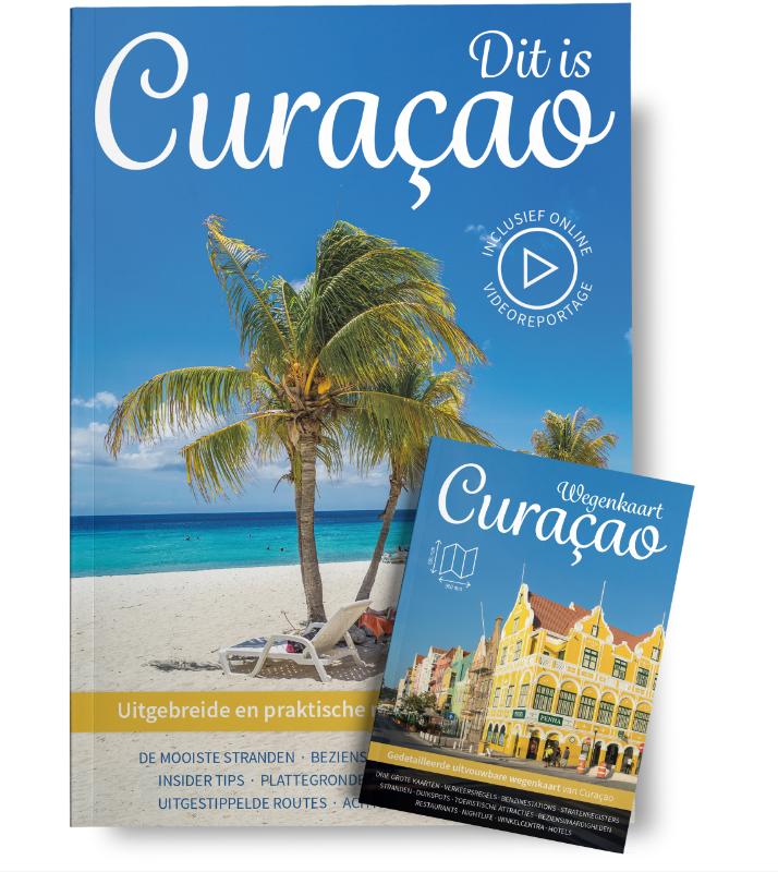 Omslag van Dit is Curacao 2019/2020 reisgids en Wegenkaart Curacao