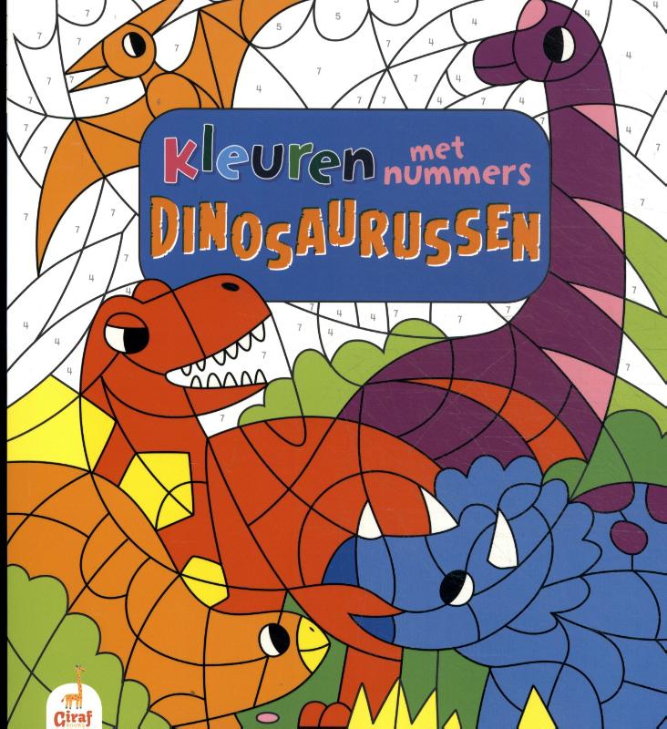 Omslag van Kleuren met nummers: Dinosaurussen