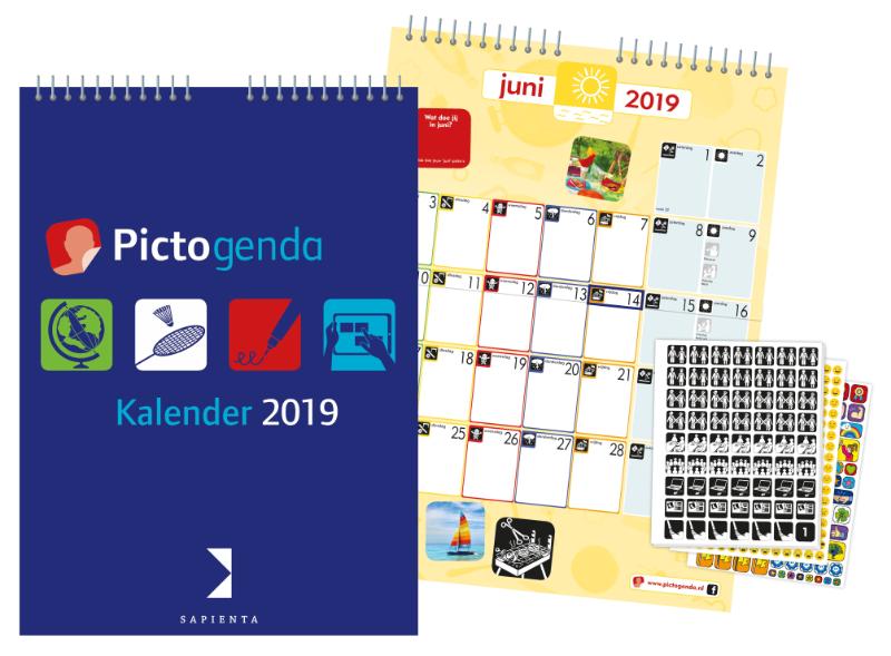 Omslag van Pictogenda kalender 2019 NL