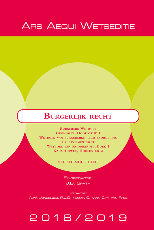 Omslag van Burgerlijk recht 2018/2019