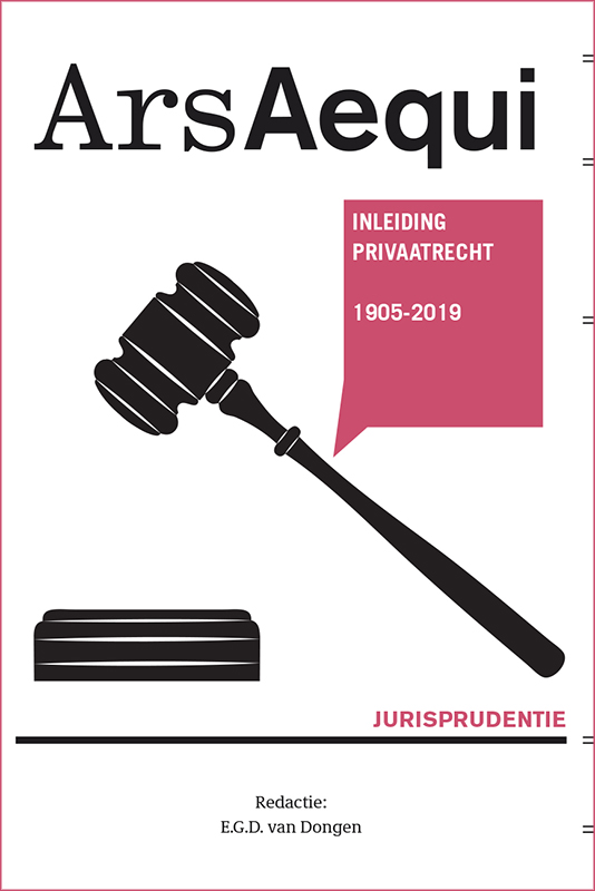 Omslag van Jurisprudentie Inleiding Privaatrecht 1905-2019