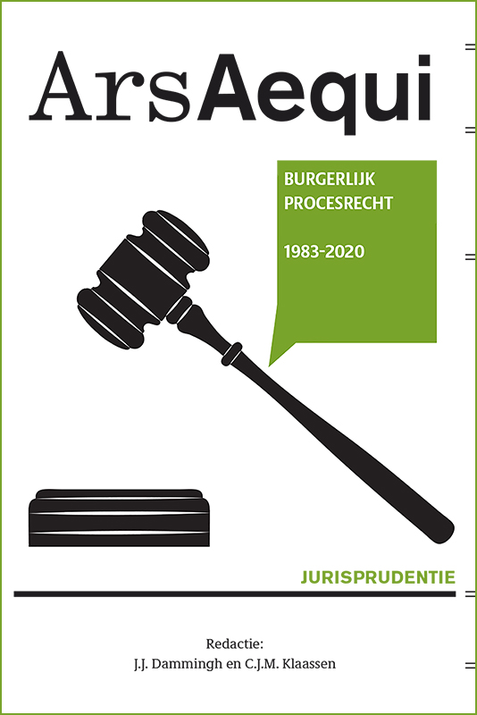 Omslag van Jurisprudentie Burgerlijk Procesrecht 1983-2020