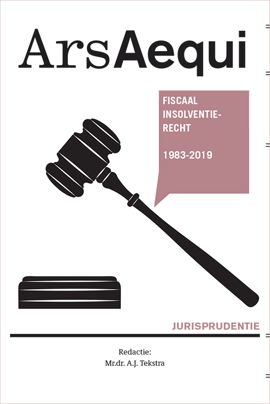 Omslag van Jurisprudentie Fiscaal insolventierecht 1983-2019