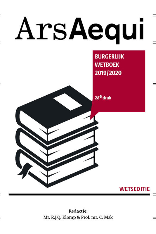 Omslag van Burgerlijk Wetboek 2019/2020
