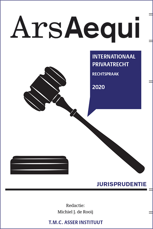 Omslag van Jurisprudentie Internationaal Privaatrecht 2020
