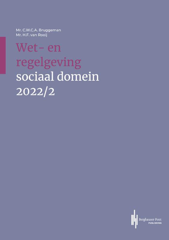 Omslag van Wet- en regelgeving sociaal domein 2022/2