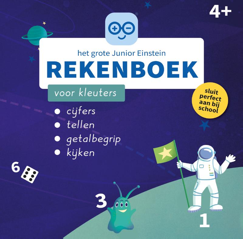 Omslag van Het grote Junior Einstein rekenboek voor kleuters