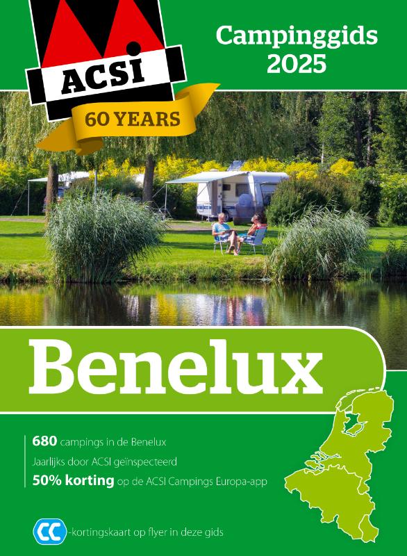 Omslag van ACSI Campinggids Benelux 2025