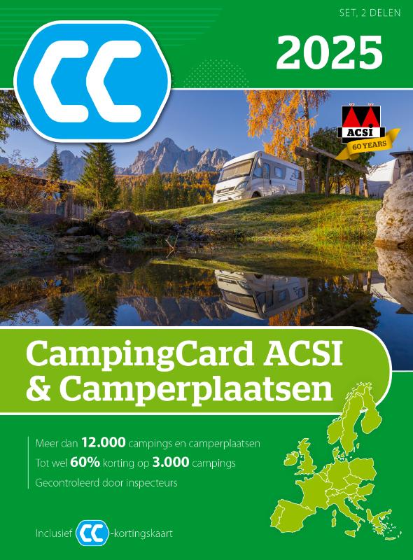 Omslag van CampingCard ACSI & Camperplaatsen 2025