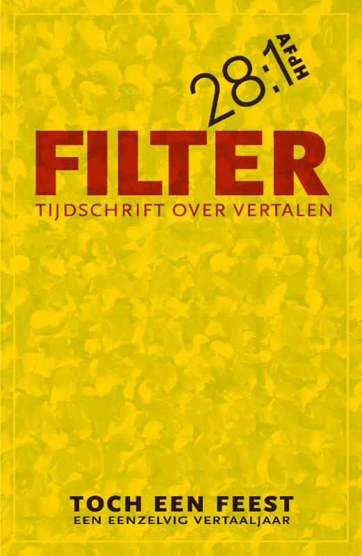 Omslag van Filter – Tijdschrift over vertalen