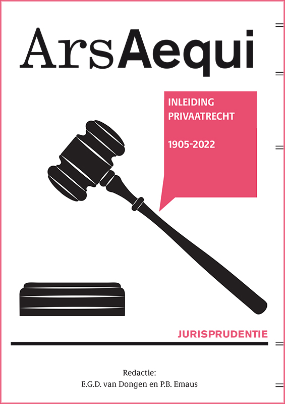 Omslag van Jurisprudentie Inleiding privaatrecht 1905-2022