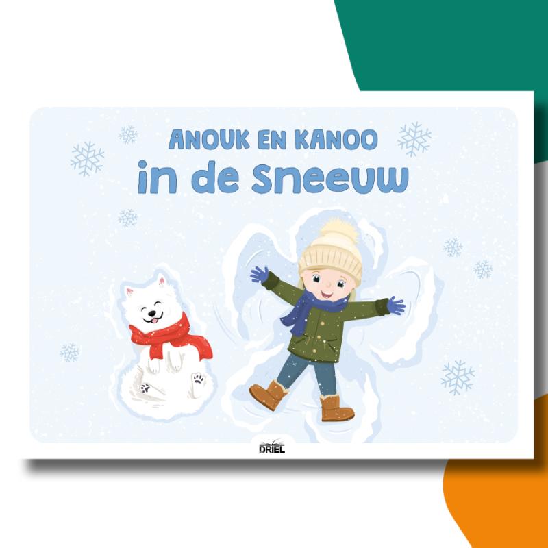 Omslag van Anouk en Kanoo in de sneeuw kamishibai vertelplaten