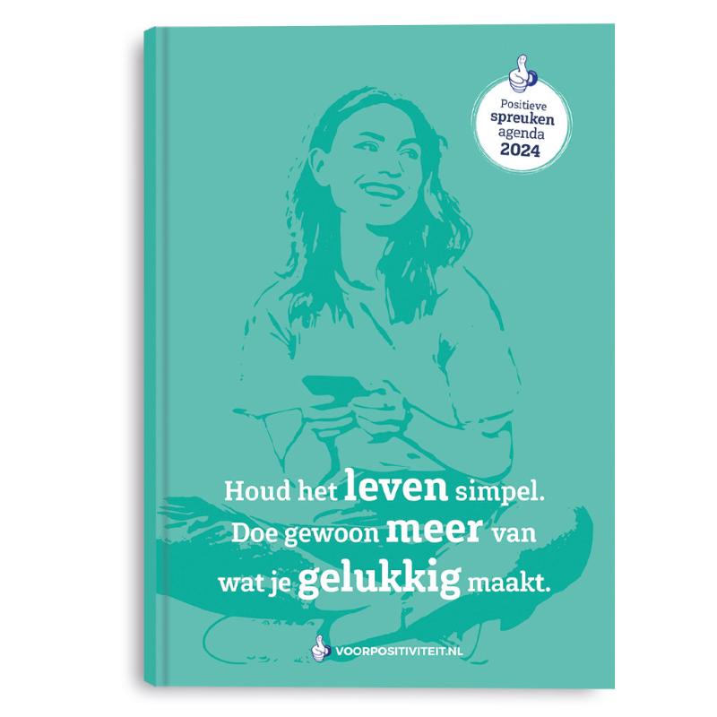 Omslag van Agenda 2024 positieve spreuken
