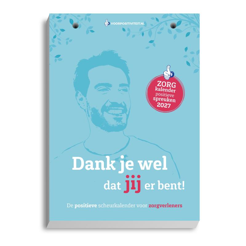 Omslag van Zorgkalender positieve spreuken 2027