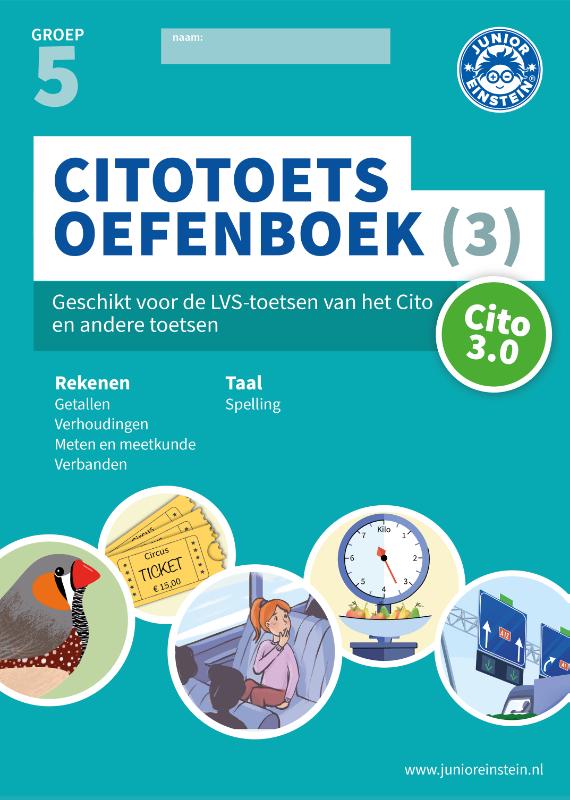 Omslag van Citotoets Oefenboek deel 3 groep 5