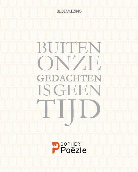 Omslag van Buiten onze gedachten is geen tijd