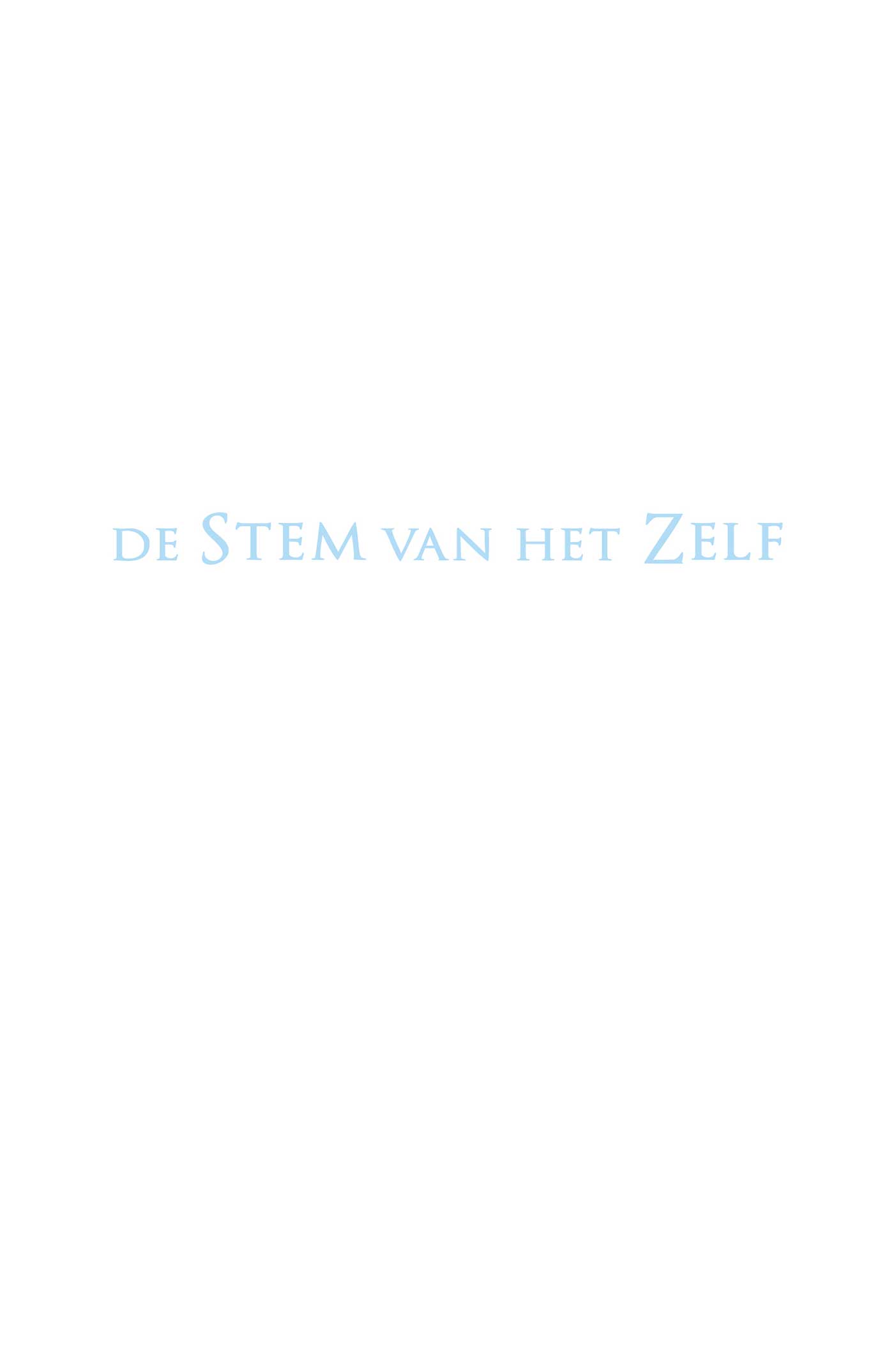 Omslag van De stem van het Zelf