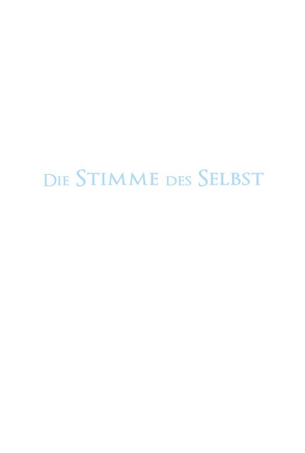Omslag van Die Stimme des Selbst