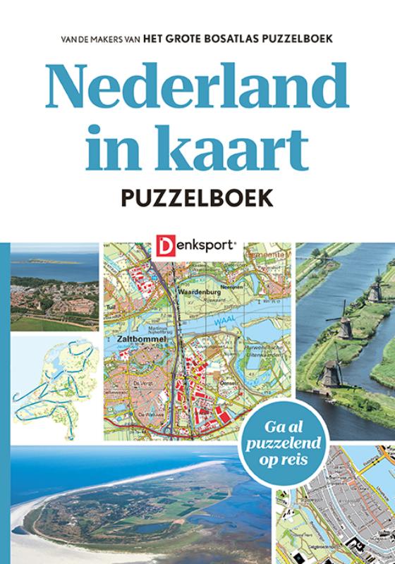 Omslag van Denksport - Nederland in kaart Puzzelboek