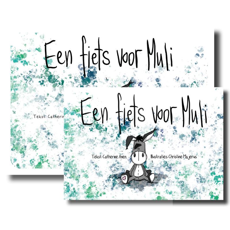 Omslag van Een fiets voor Muli kamishibai vertelplaten + boek