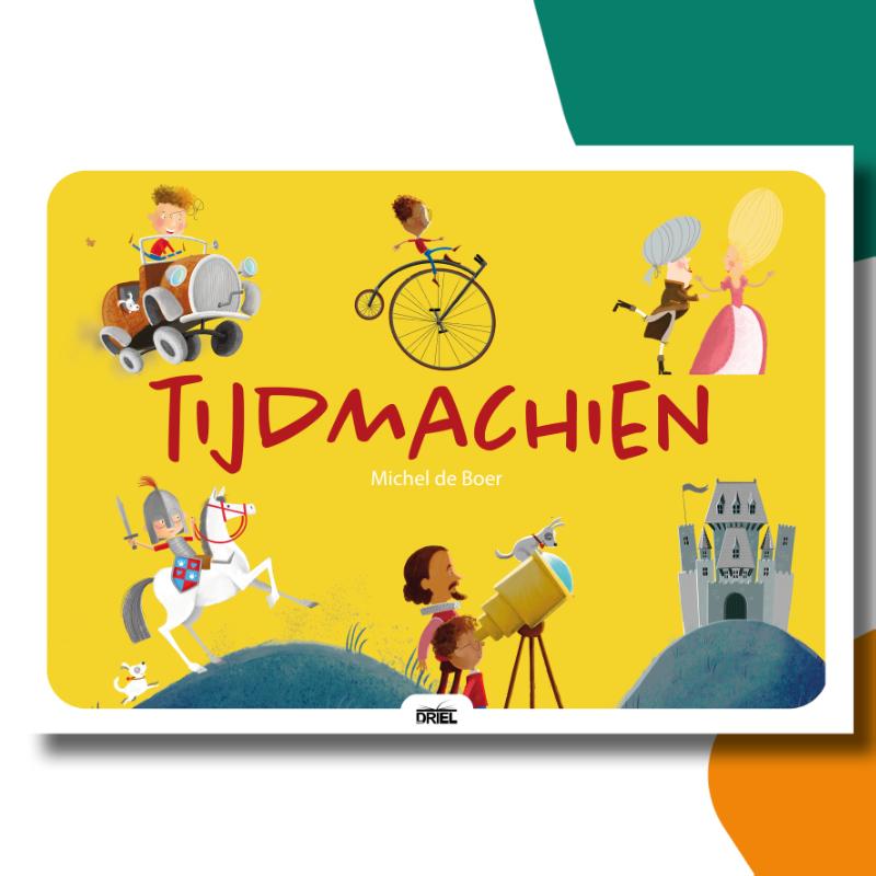 Omslag van Tijdmachien kamishibai vertelplaten
