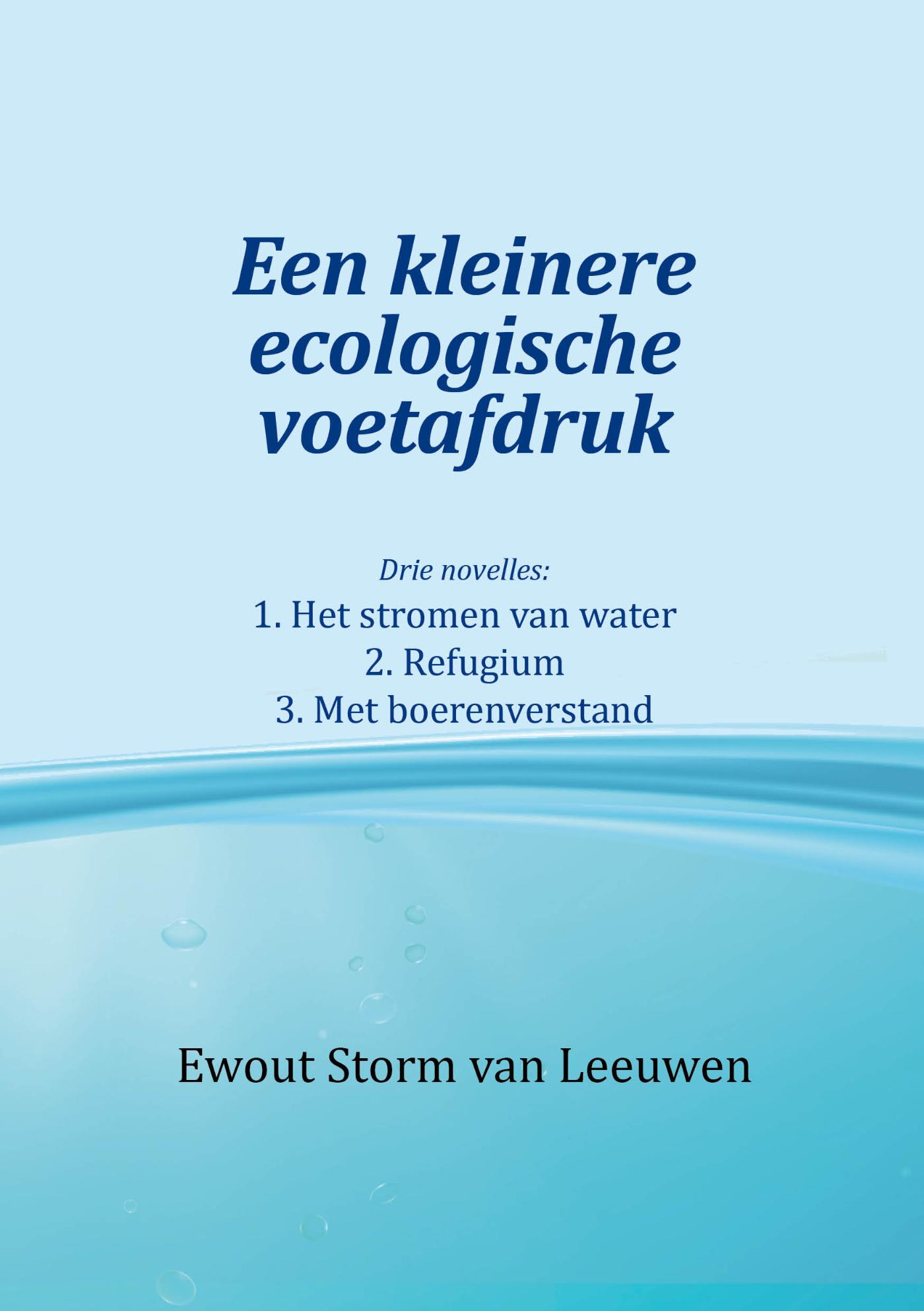 Omslag van Een kleinere ecologische voetafdruk