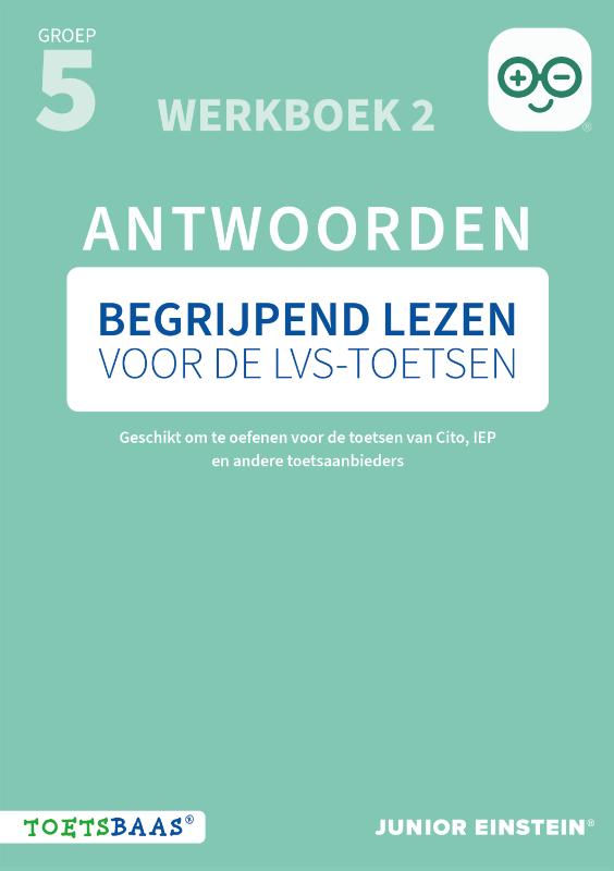 Omslag van Begrijpend lezen voor de LVS-toetsen - Groep 5 - Antwoordenboek 2 + Online video-uitleg