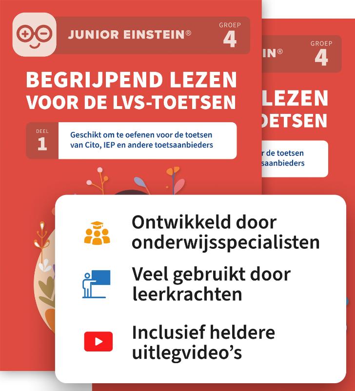 Omslag van Begrijpend lezen voor de LVS-toetsen set - Deel 1 en 2 - Groep 4