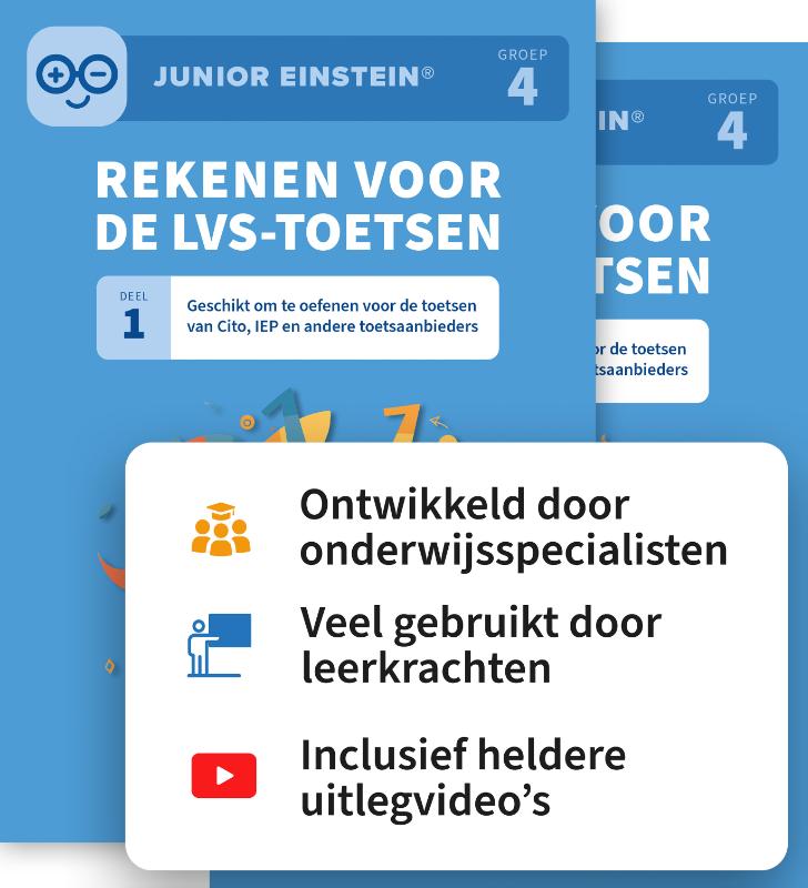 Omslag van Rekenen voor de LVS-toetsen set - Deel 1 en 2 - Groep 4