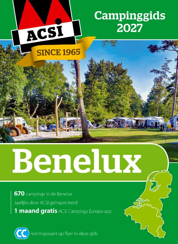 Omslag van ACSI Campinggids Benelux 2027